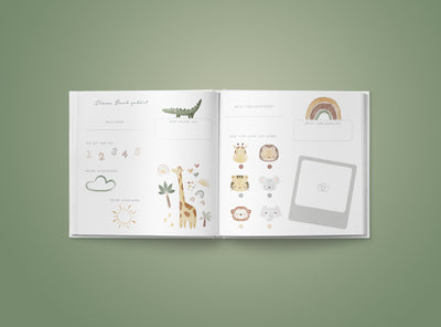 Spielkreis-Freundebuch im tierischen Design zum Ausfüllen