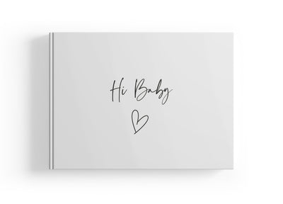 Babyalbum zum Ausfüllen mit "Hi Baby"-Motiv