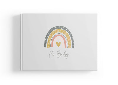 Babyalbum im Rainbow Design zum Ausfüllen des ersten Babyjahres