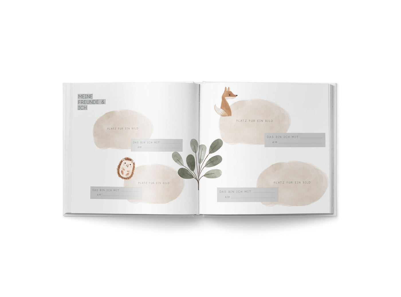 Baby-Freundebuch im Boho Design zum Ausfüllen