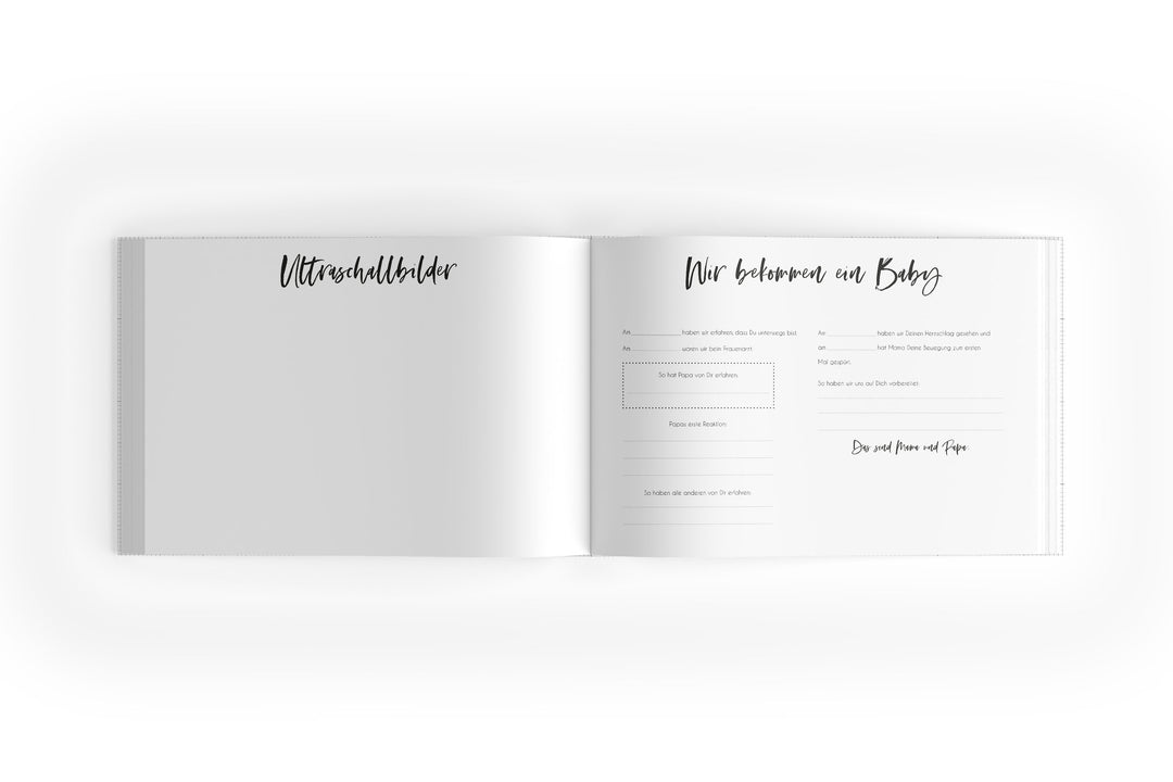 Babyalbum im Waldtier Design zum Ausfüllen der ersten 18 Jahre