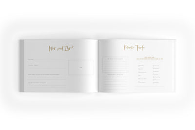 Gästebuch im Boho Bogen Design zum Ausfüllen bei der Taufe