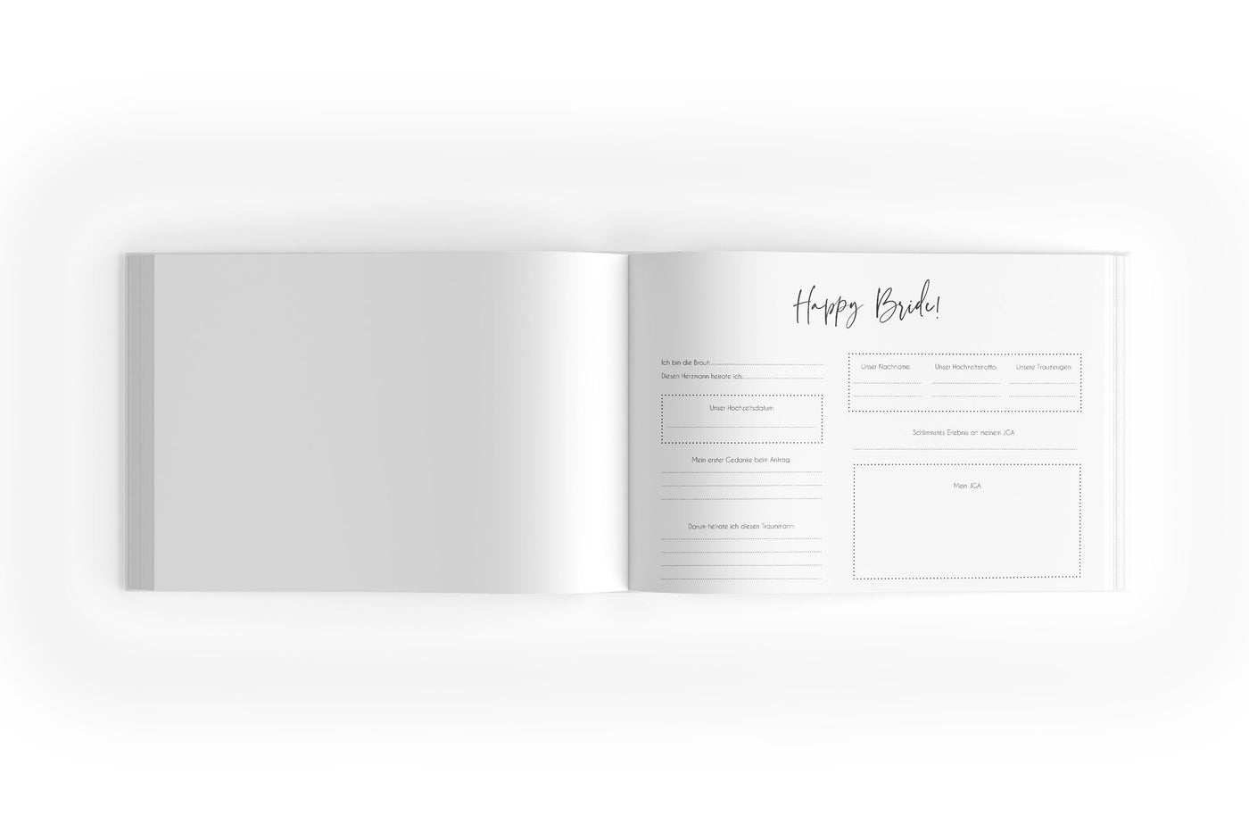 Freundebuch für den Junggesellenabschied im blumigen Design