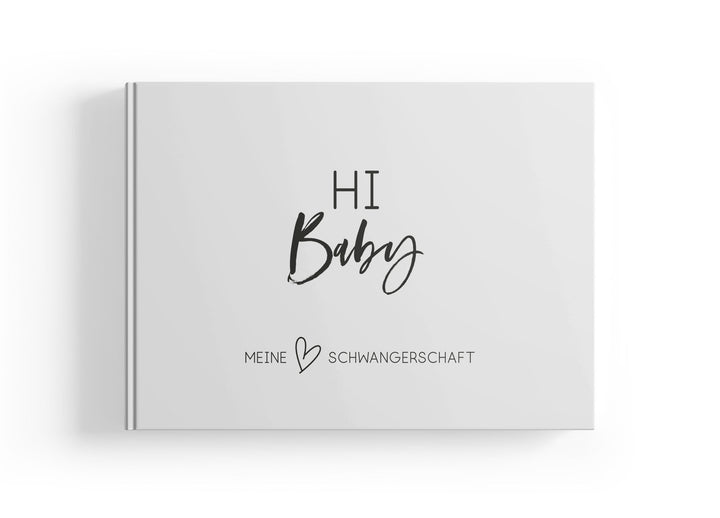 Schwangerschaftstagebuch in einem schlichten Stil zum Ausfüllen